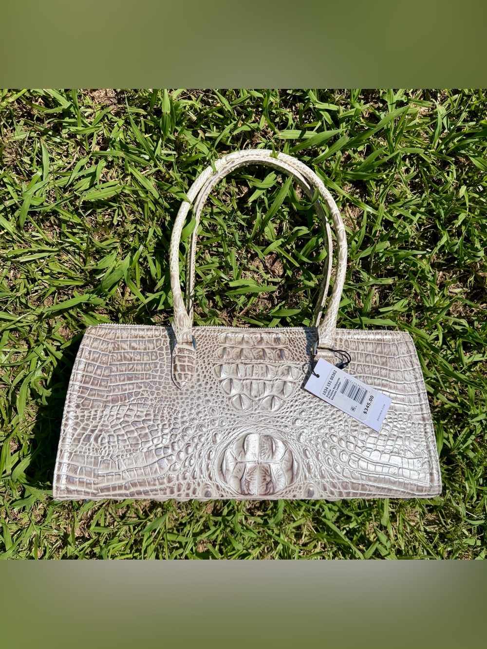Brahmin Sophia Large Croc Embossed Shoulder Bag - Picture 3 of 8